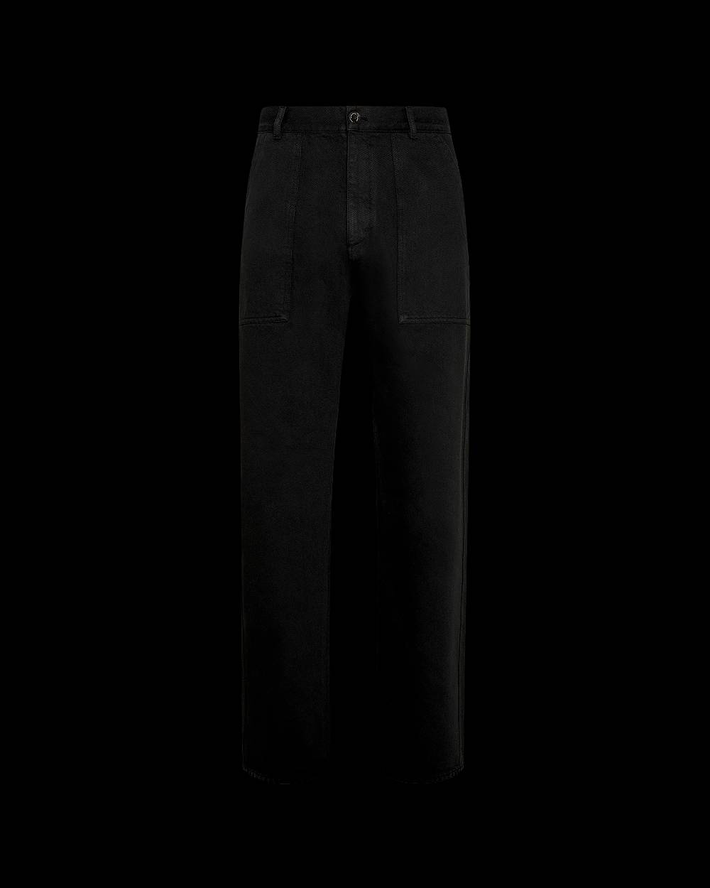 Philippe Model Pantaloni CHARLES da Uomo Neri in Bull Denim Smaltimento dello stoccaggio