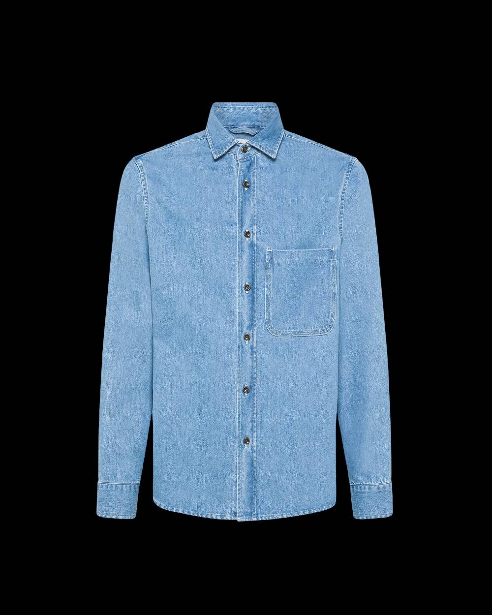 Philippe Model Denim Overshirt David da Uomo Azzurra in Denim Vendita calda