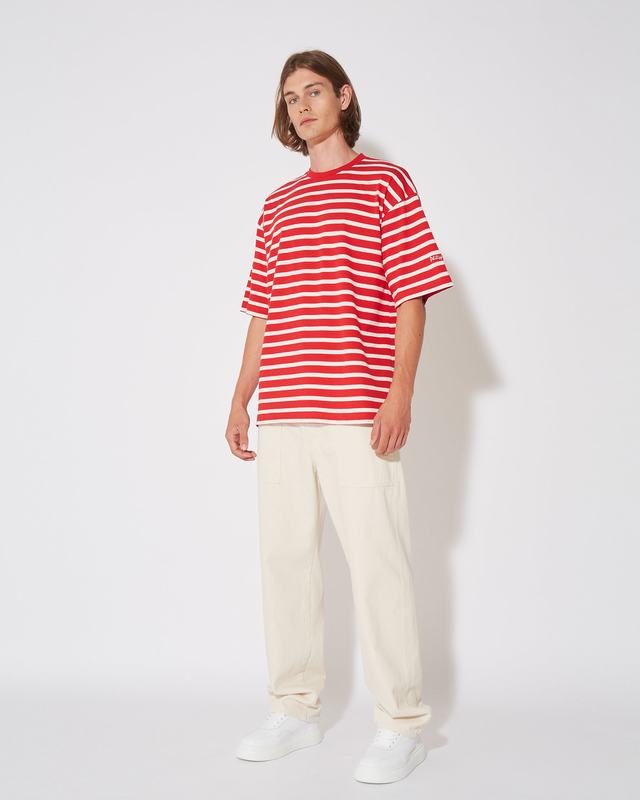Philippe Model T-Shirt Maurice da Uomo Rossa in Cotone Offerta temporanea