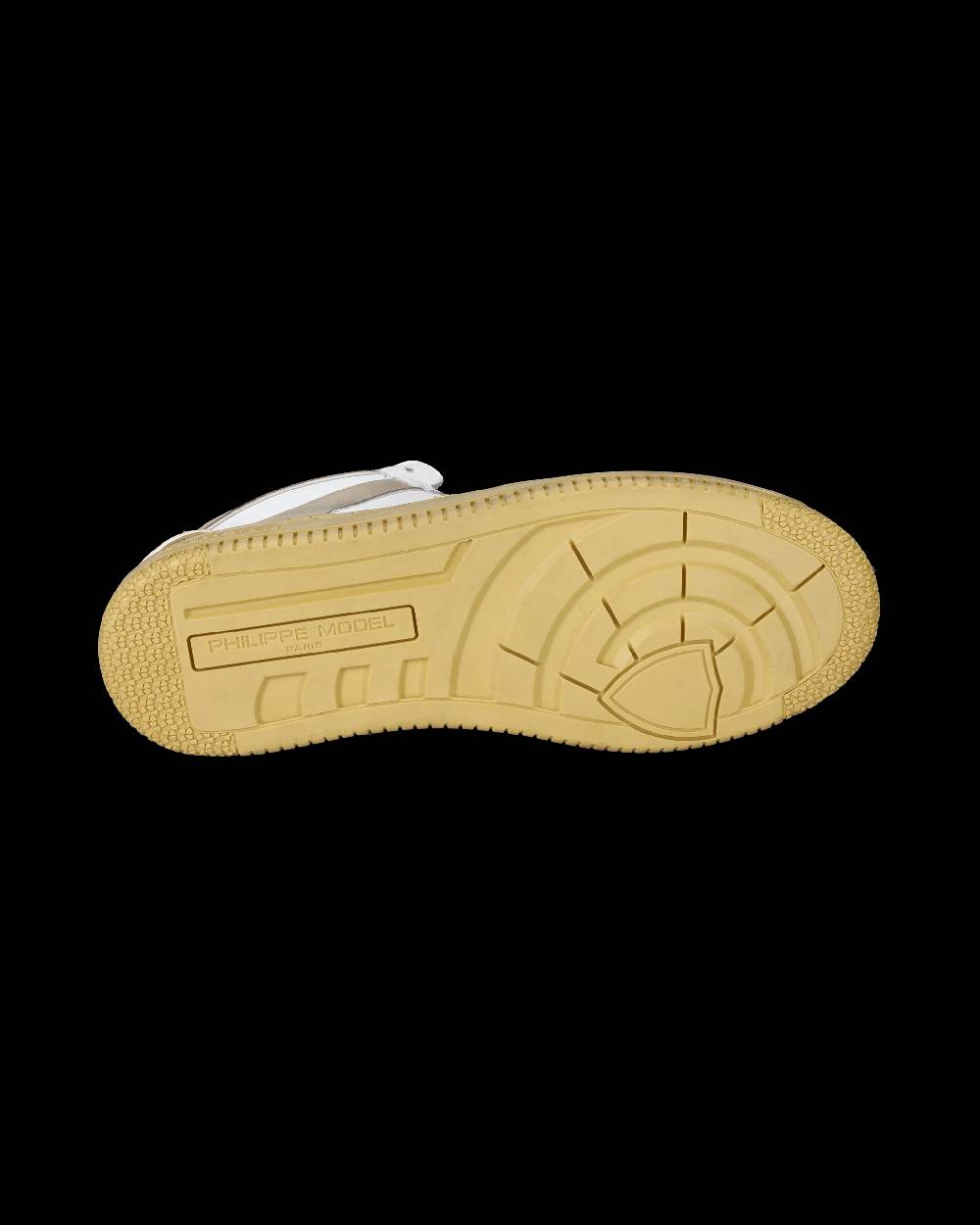 Philippe Model Sneakers Lyon da Uomo Bianche e Gialle in Pelle Riciclata Grandi sconti