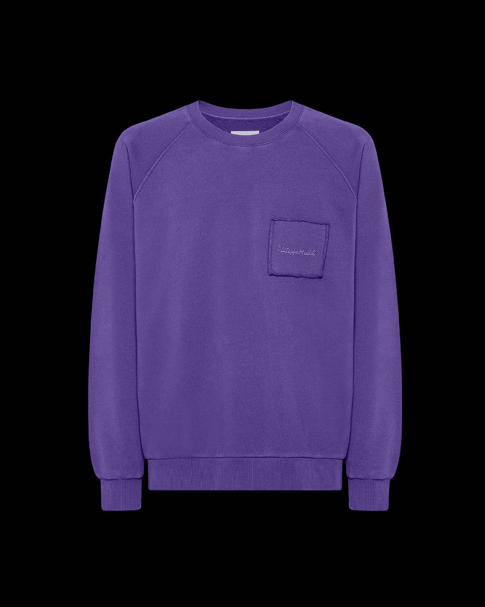 Philippe Model Felpa girocollo BERNARD da Uomo Viola in Jersey Bestseller