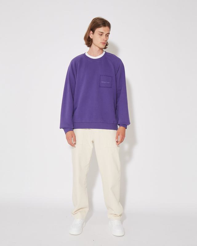 Philippe Model Felpa girocollo BERNARD da Uomo Viola in Jersey Bestseller