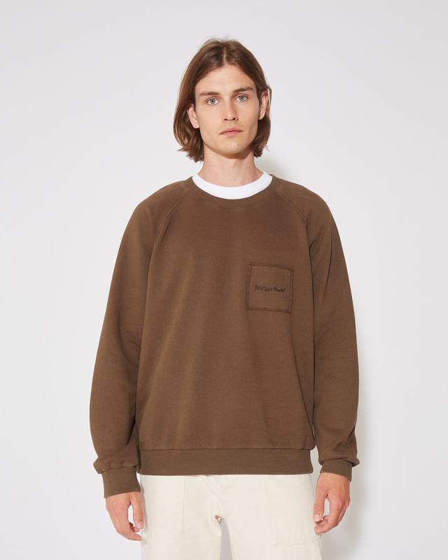 Philippe Model Felpa girocollo BERNARD da Uomo Marrone in Jersey Liquidazione