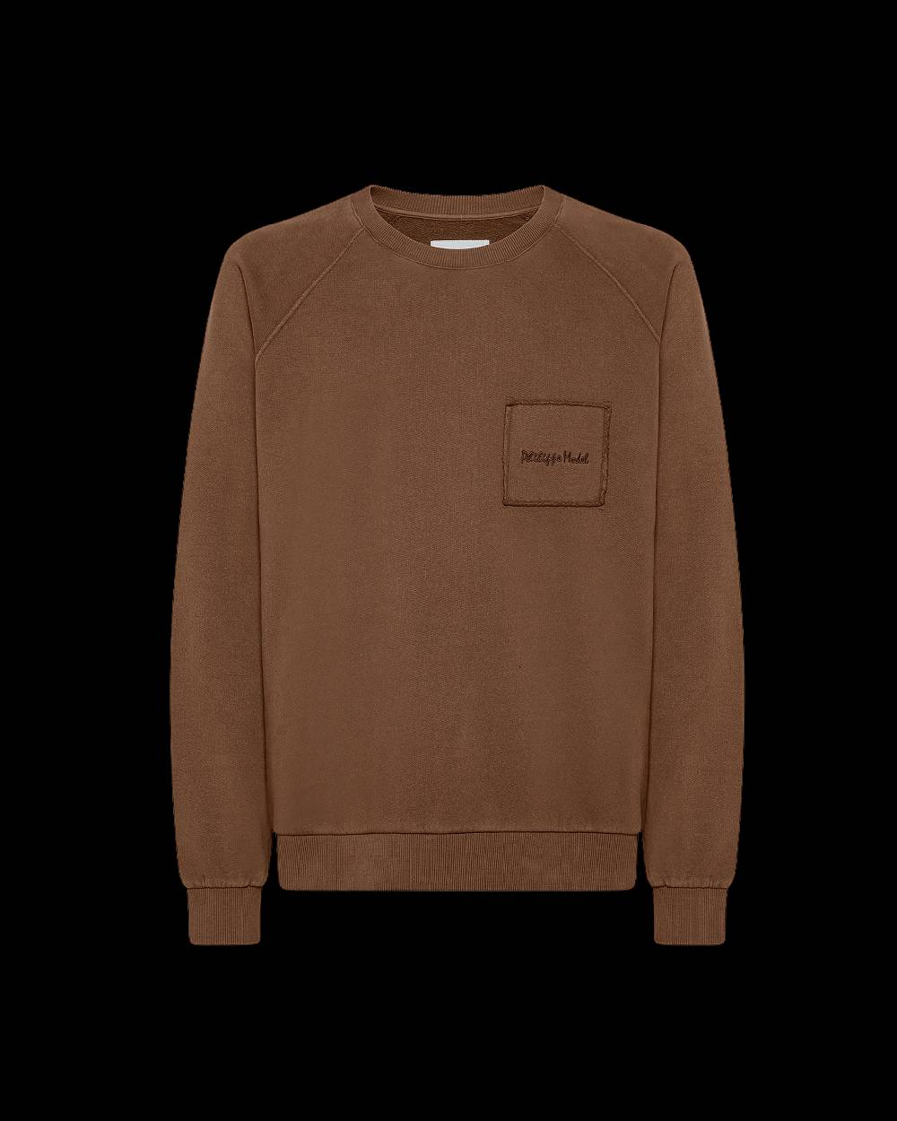 Philippe Model Felpa girocollo BERNARD da Uomo Marrone in Jersey Liquidazione