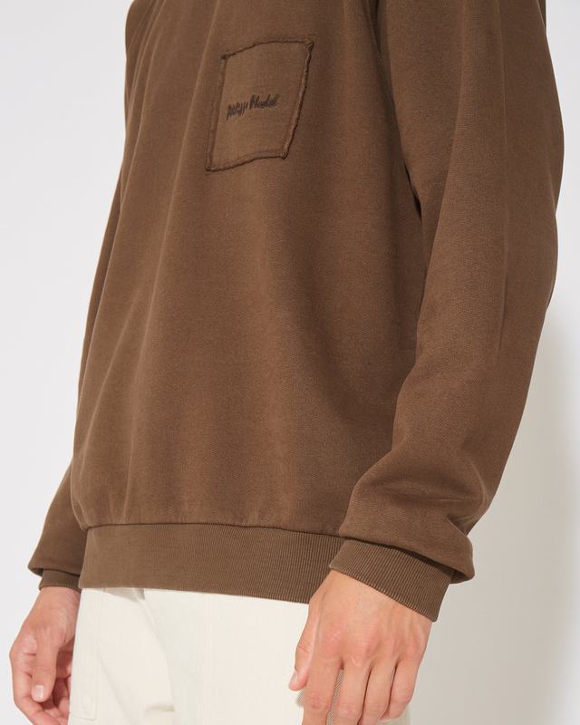 Philippe Model Felpa girocollo BERNARD da Uomo Marrone in Jersey Liquidazione