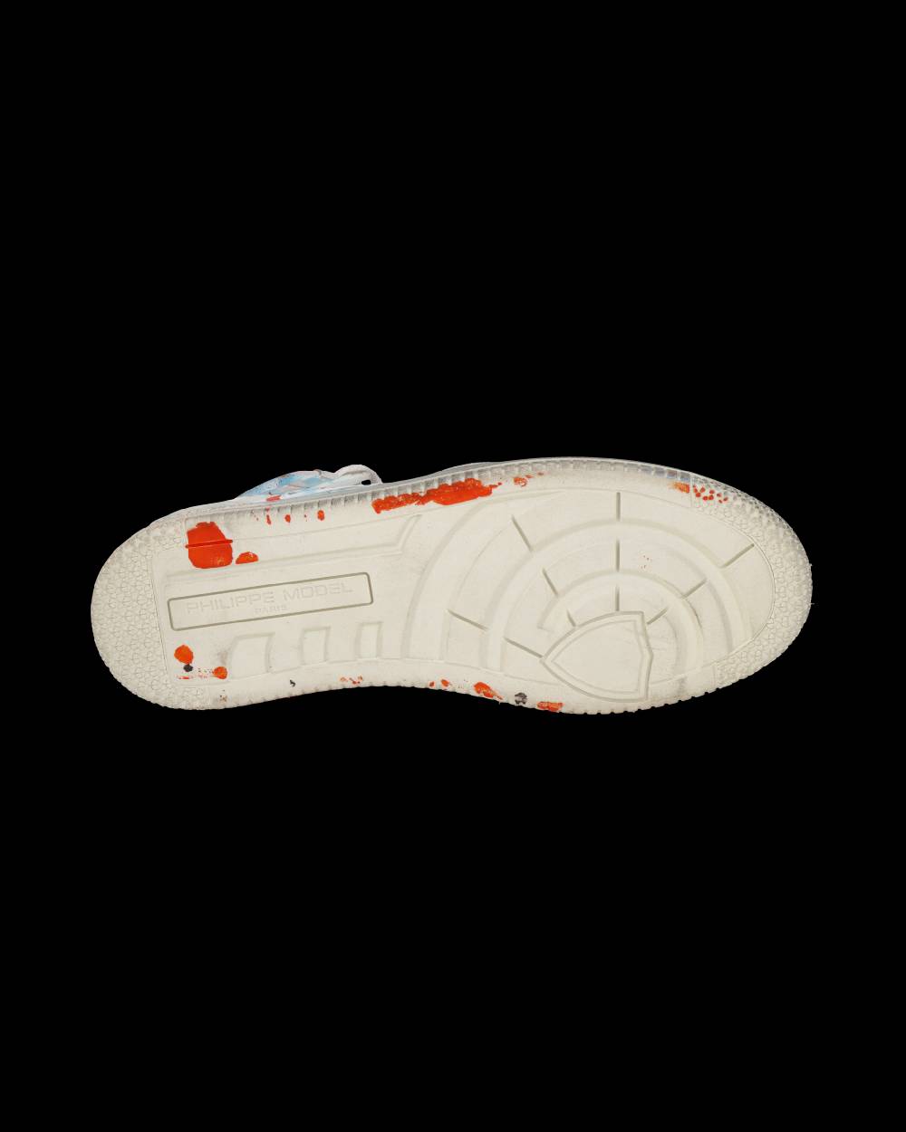 Philippe Model Sneaker mid La Grande donna - bianco, azzurro e rosso Prezzo basso
