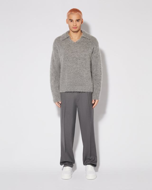 Philippe Model Pantaloni chino Claude da Uomo Grigi in Lana Offerta settimanale