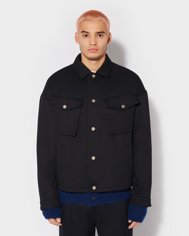 Philippe Model Giacca Gerard da Uomo Blu in Tessuto Tecnico ACQUISTA ORA