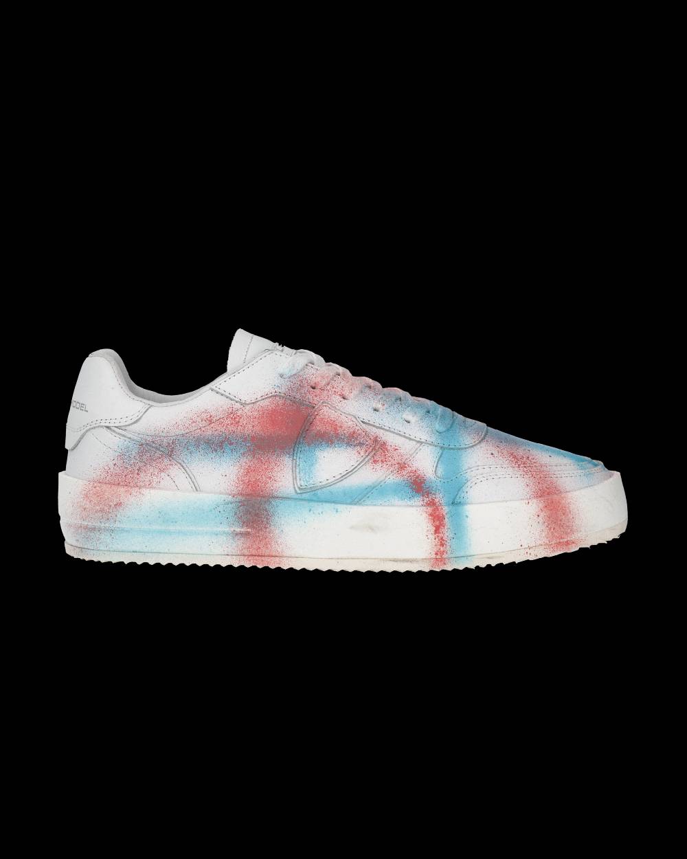 Philippe Model Sneaker bassa Nice uomo - bianco, corallo e blu Promozione temporanea