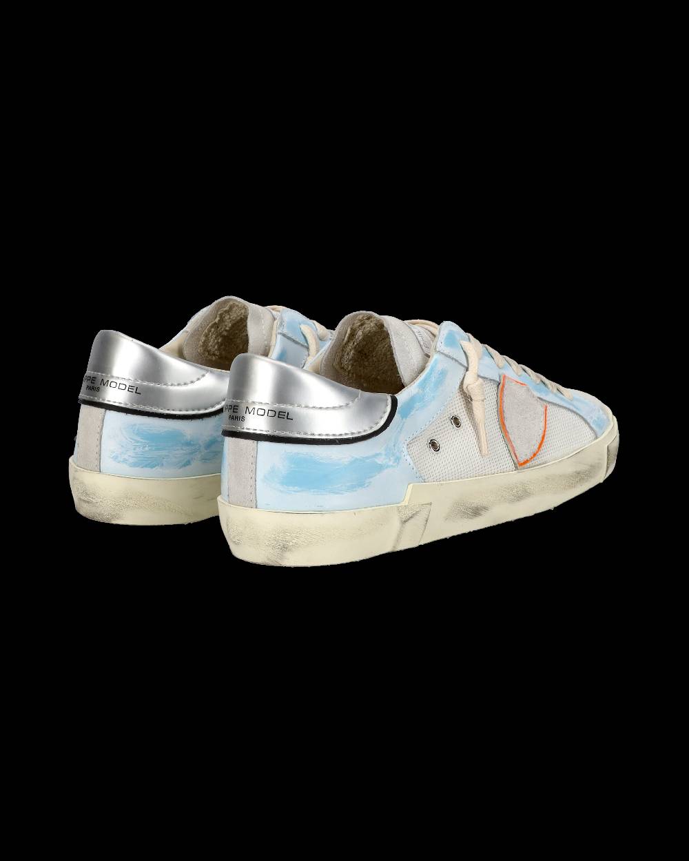Philippe Model Sneaker casual Prsx da uomo in nylon e pelle - Azzurro e bianco Fino al 55% di sconto
