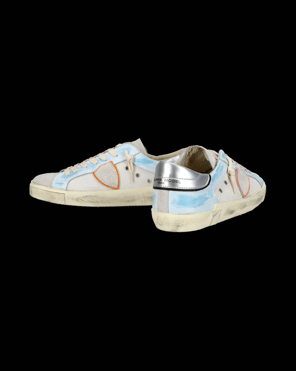 Philippe Model Sneaker casual Prsx da uomo in nylon e pelle - Azzurro e bianco Fino al 55% di sconto