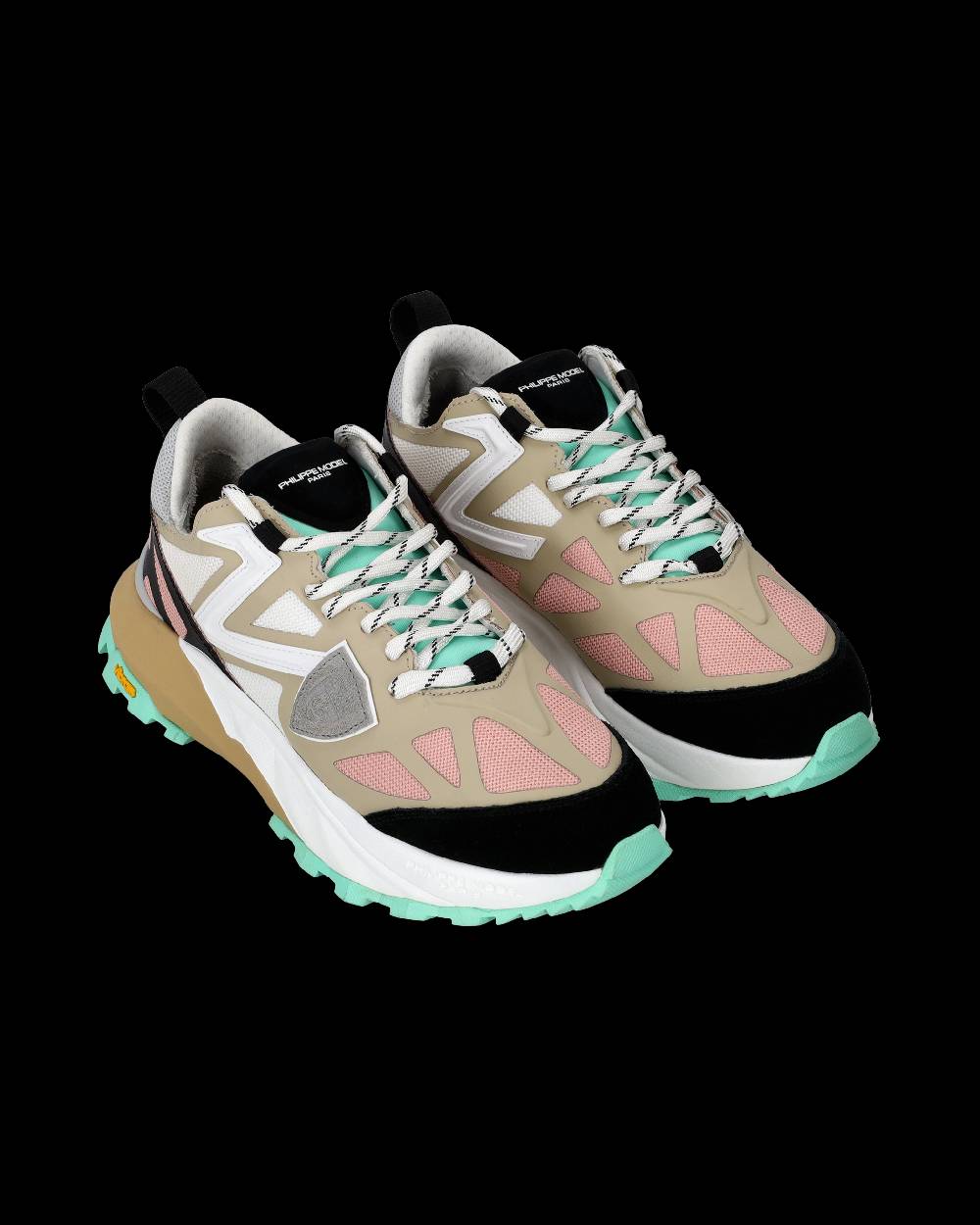 Philippe Model Sneakers Rocx da Donna Rosa in Tessuto Tecnico Super sconto