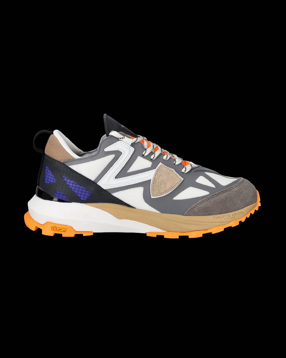Philippe Model Sneakers Rocx da Uomo Grigie e Arancioni in Tessuto Tecnico 50% di sconto con spedizione gratuita