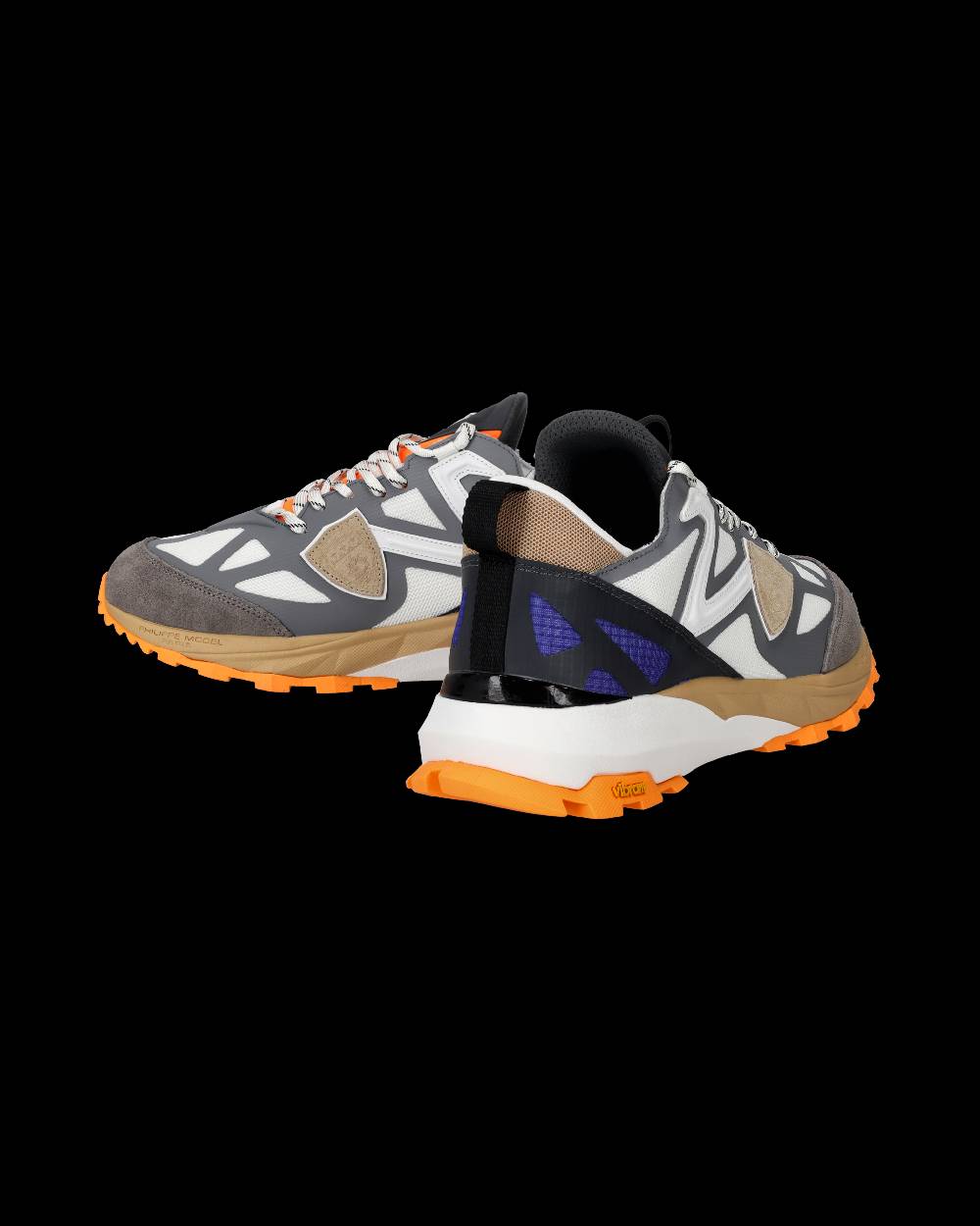 Philippe Model Sneakers Rocx da Uomo Grigie e Arancioni in Tessuto Tecnico 50% di sconto con spedizione gratuita