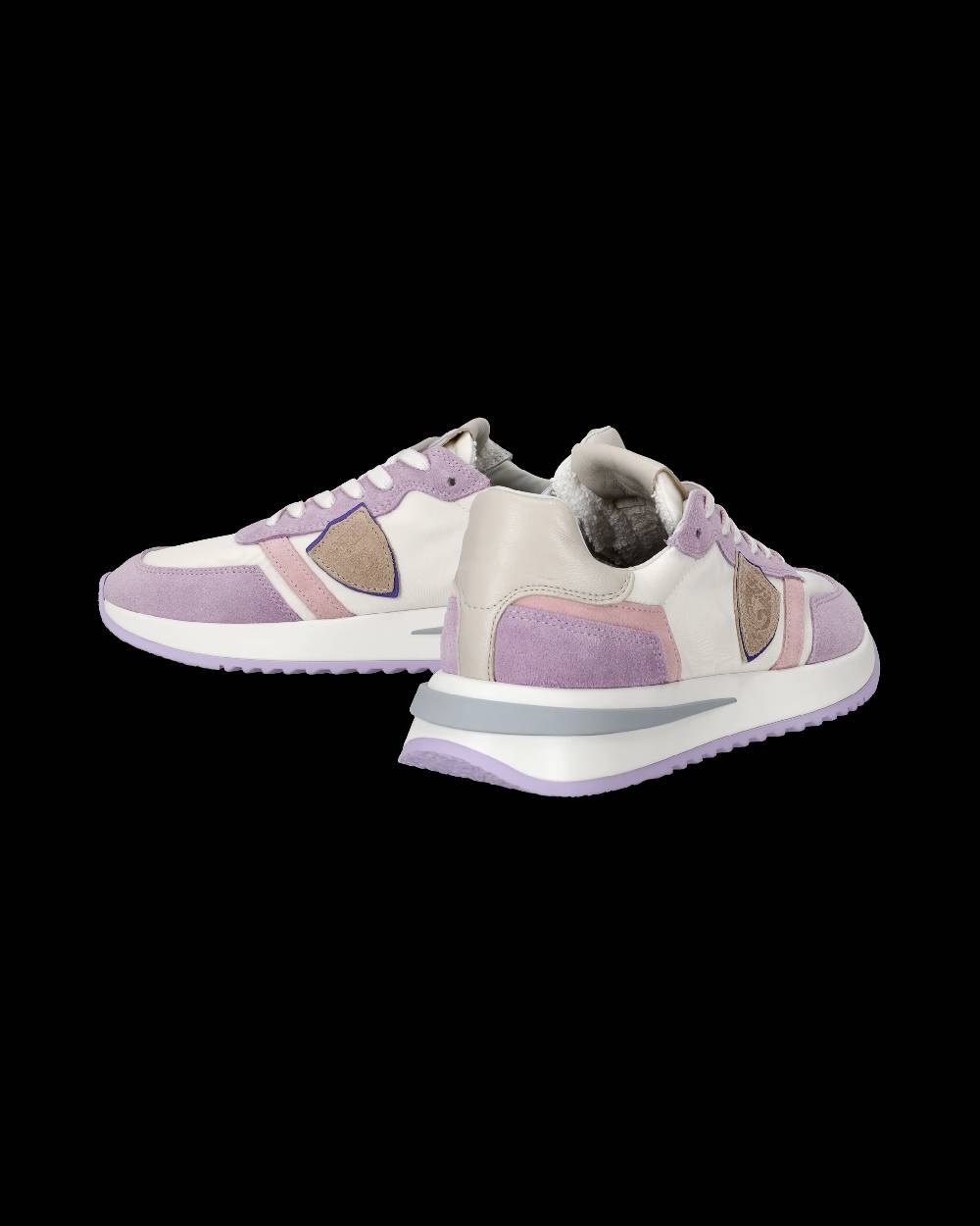 Philippe Model Sneakers Tropez 2.1 da Donna Bianche e Viola in Tessuto Tecnico In vendita