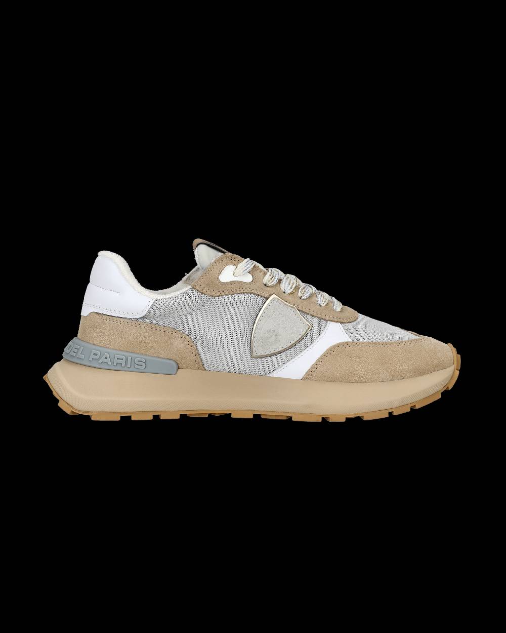 Philippe Model Sneaker bassa Antibes donna - argento e beige Italy