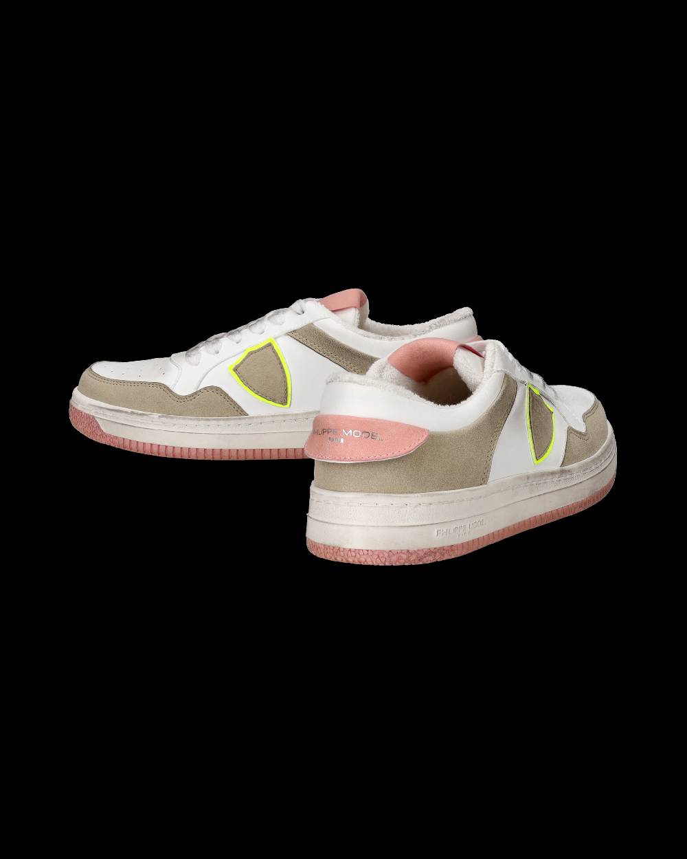 Philippe Model Sneakers Lyon da Donna Rosa in Pelle Riciclata Italia