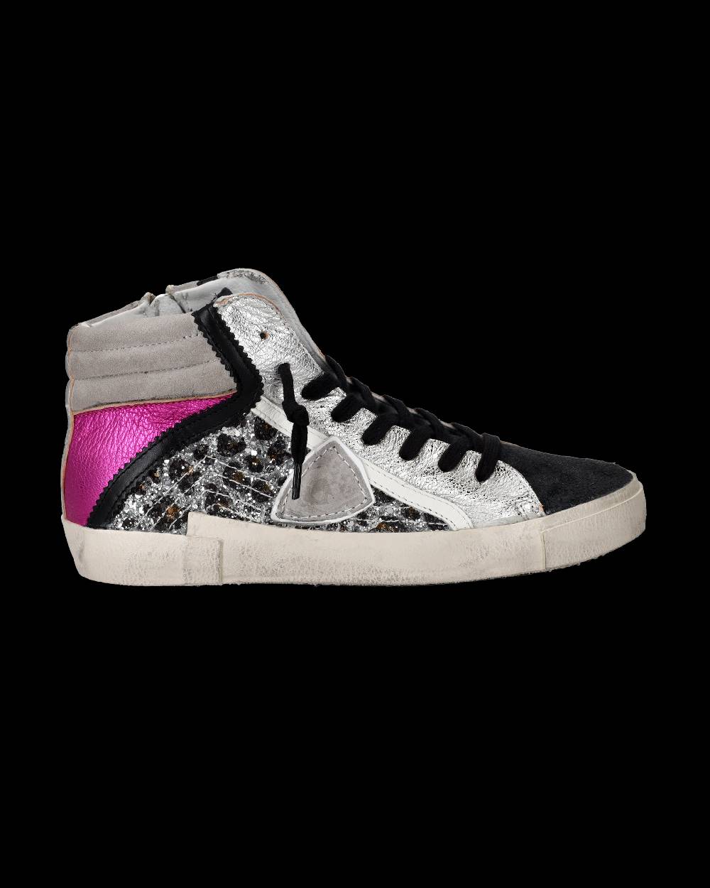 Philippe Model Sneaker high Paris donna - argento e rosa Qualità
