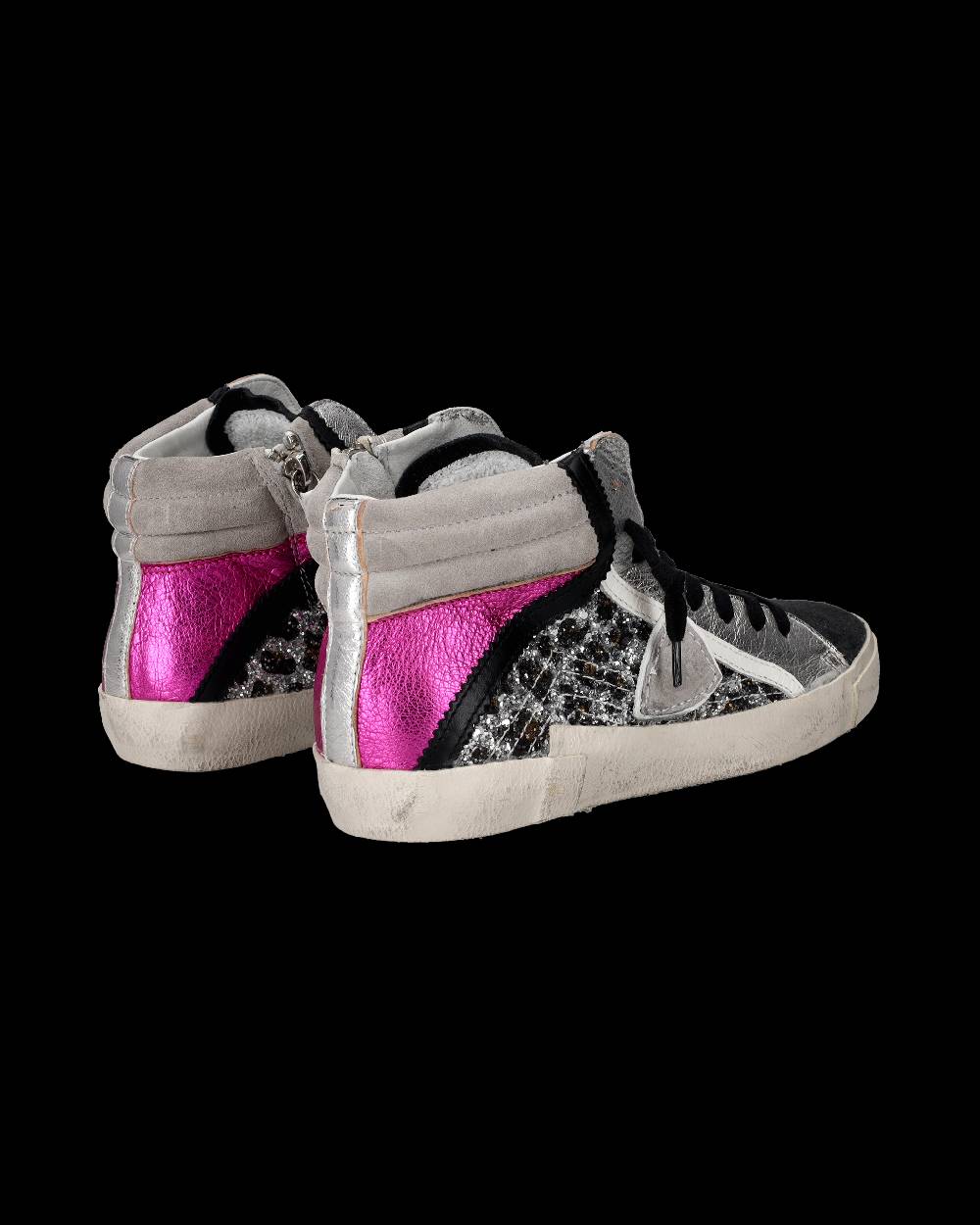 Philippe Model Sneaker high Paris donna - argento e rosa Qualità