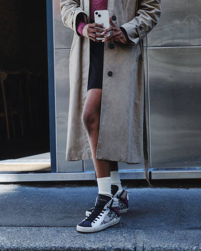 Philippe Model Sneaker high Paris donna - argento e rosa Qualità