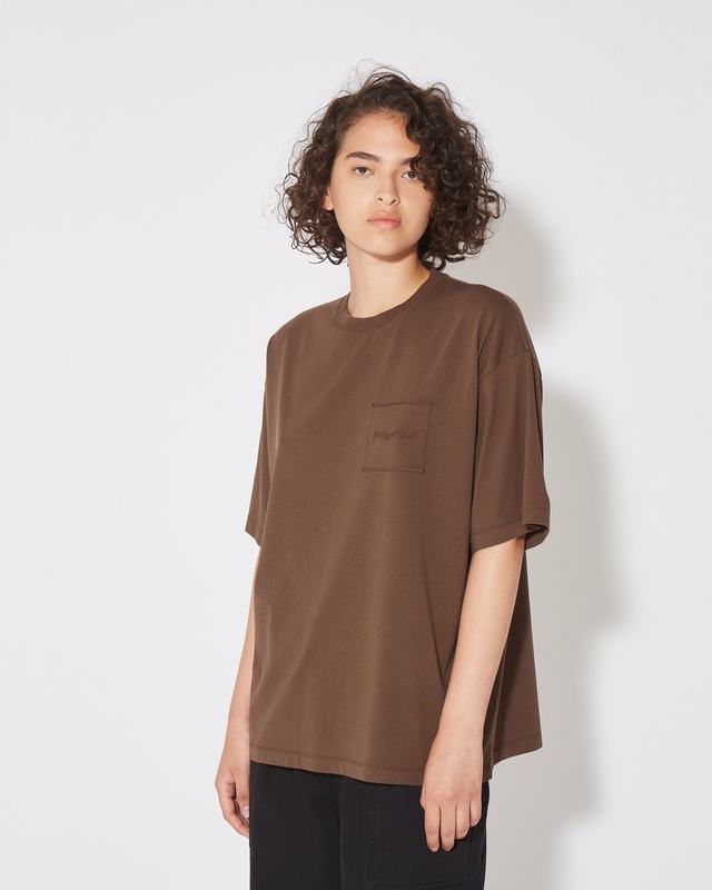 Philippe Model T-Shirt Monique da Donna Marrone in Jersey Spedizione Gratuita