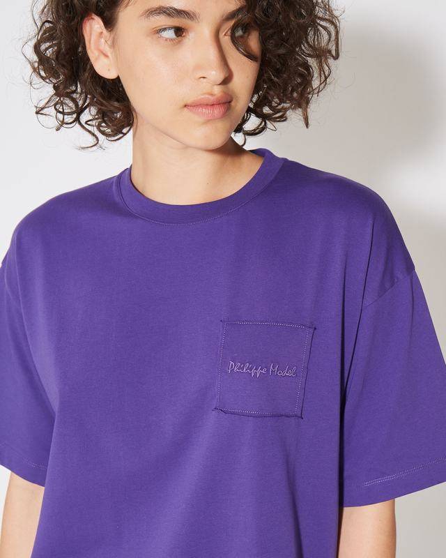 Philippe Model T-Shirt Monique da Donna Viola in Jersey Pezzi Unici
