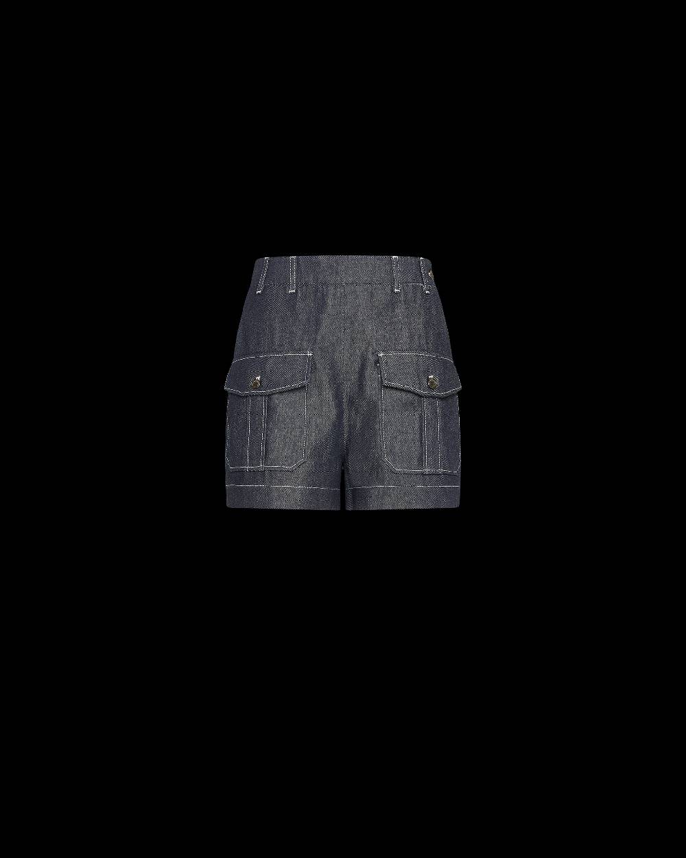 Philippe Model Jeans Bermuda Virginie da Donna Blu in Denim Qualità Garantita