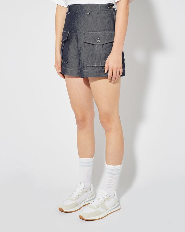 Philippe Model Jeans Bermuda Virginie da Donna Blu in Denim Qualità Garantita