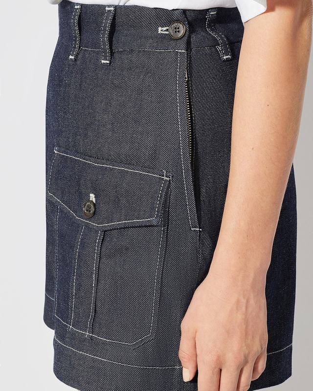 Philippe Model Jeans Bermuda Virginie da Donna Blu in Denim Qualità Garantita