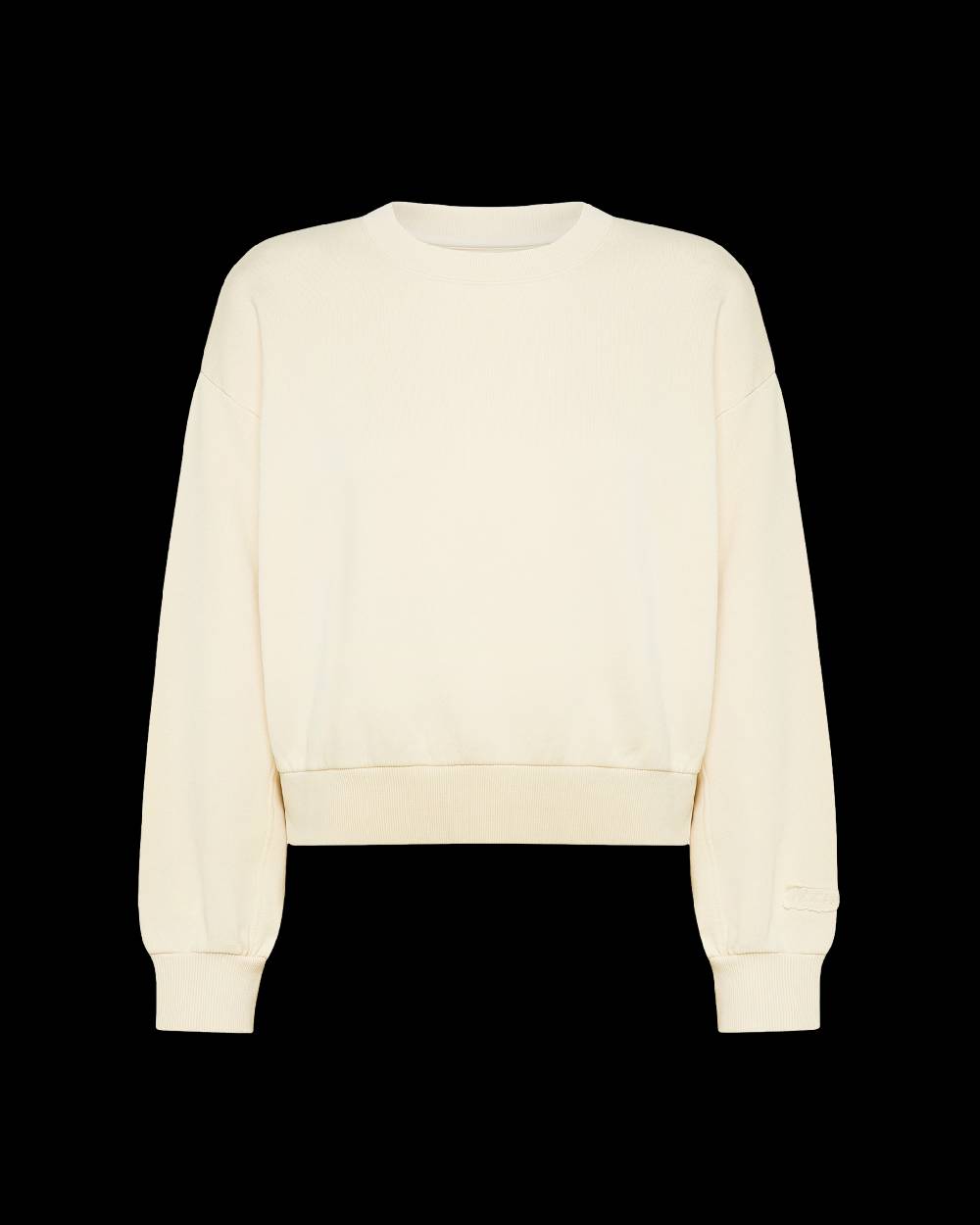 Philippe Model Felpa Cropped Beatrice da Donna Beige ecru in Jersey Acquista Ora