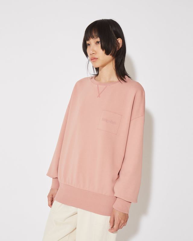Philippe Model Felpa girocollo Brigitte da Donna Rosa in Jersey Consegna Veloce