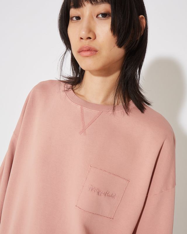Philippe Model Felpa girocollo Brigitte da Donna Rosa in Jersey Consegna Veloce