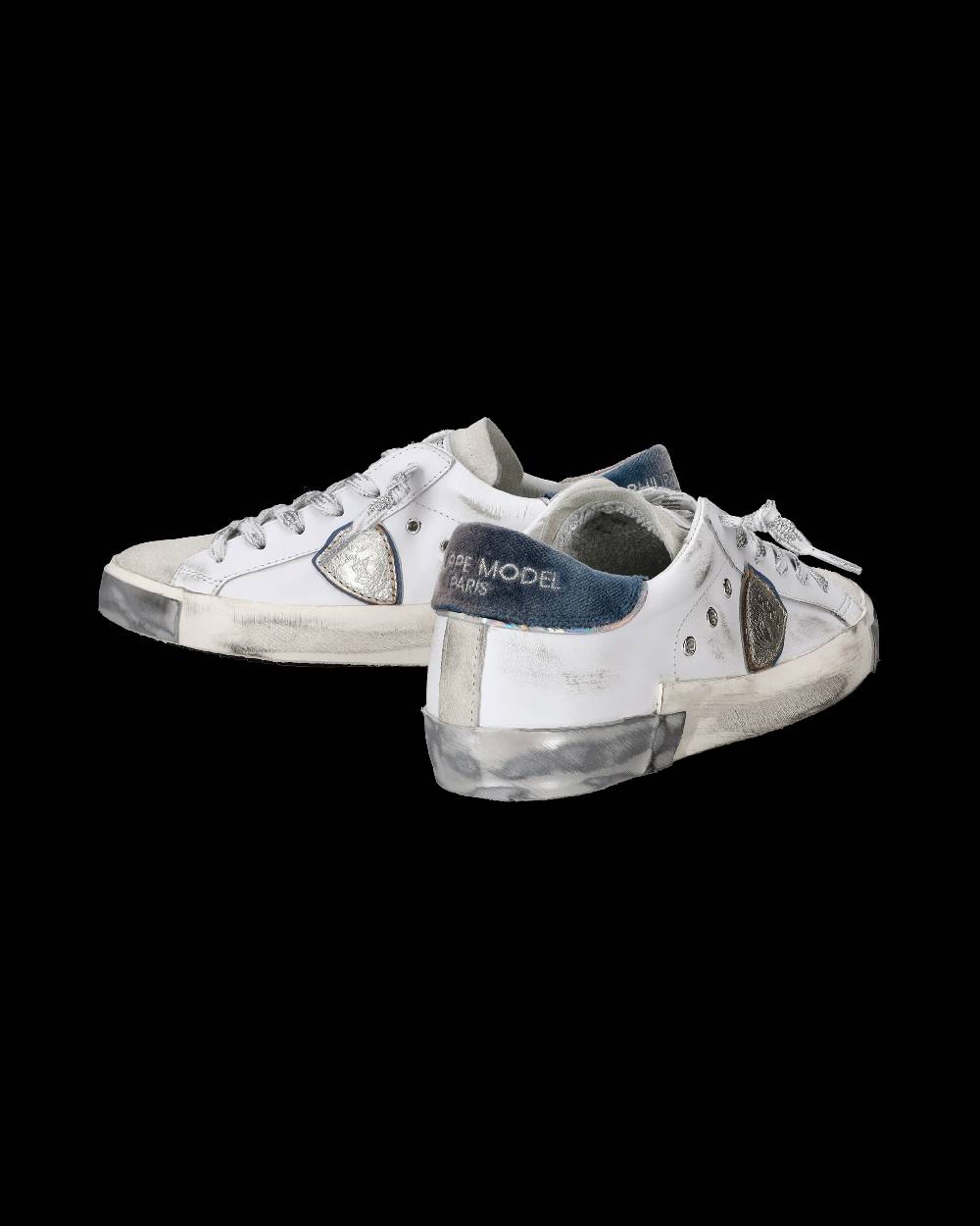 Philippe Model Sneaker basse Paris donna - bianco e argento Fino Al -60%
