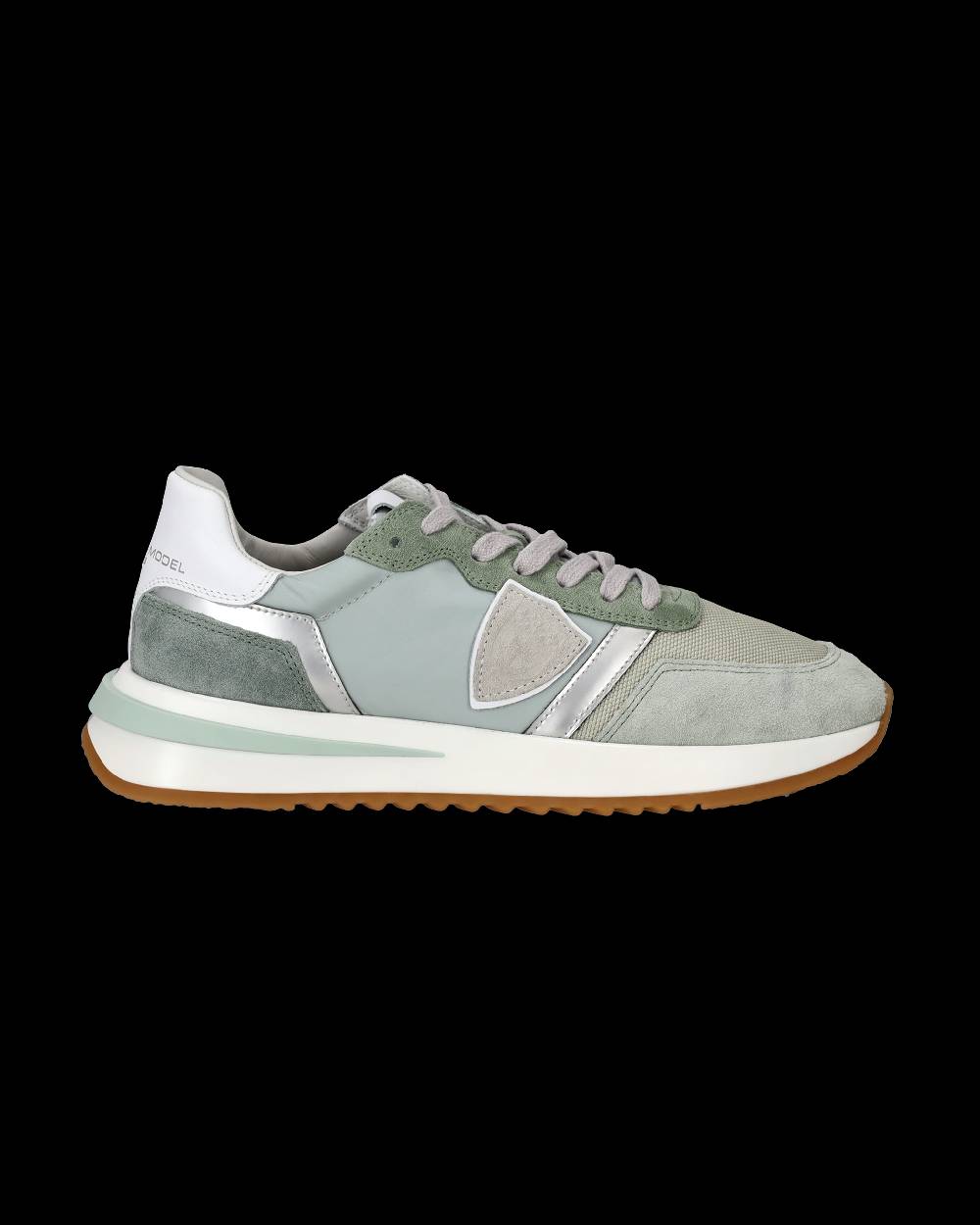 Philippe Model Sneakers Tropez 2.1 da Donna Verdi in Tessuto Tecnico Sottocosto