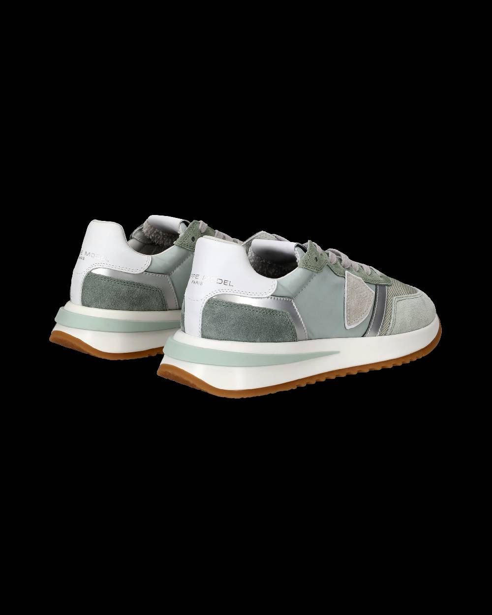 Philippe Model Sneakers Tropez 2.1 da Donna Verdi in Tessuto Tecnico Sottocosto