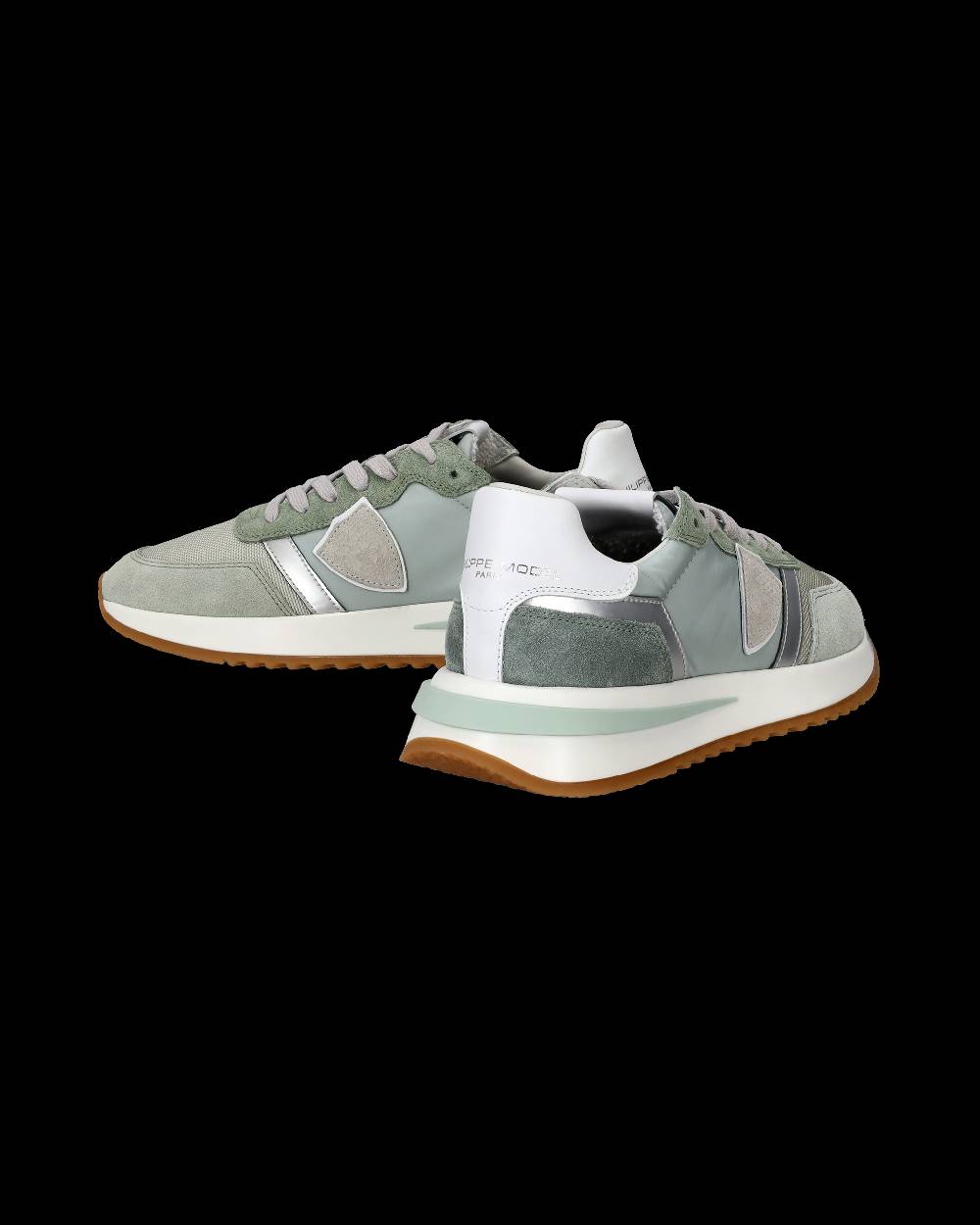 Philippe Model Sneakers Tropez 2.1 da Donna Verdi in Tessuto Tecnico Sottocosto