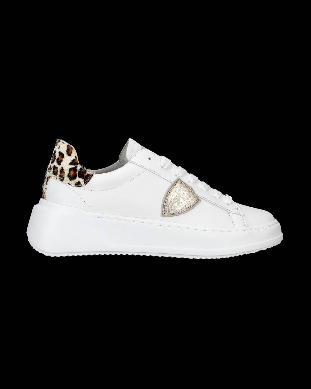 Philippe Model Sneaker bassa Tres Temple donna - bianco e animalier Novità