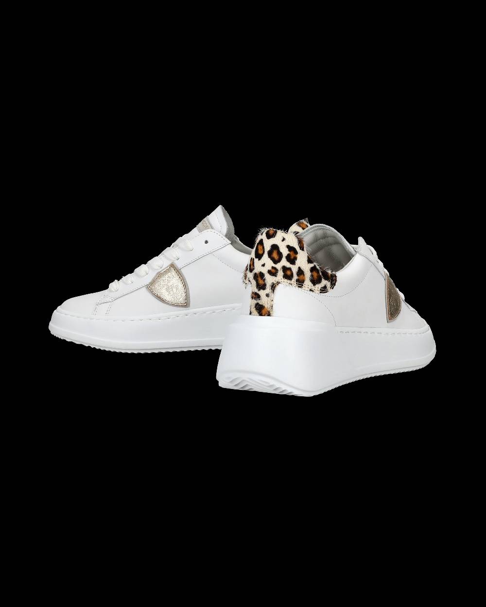 Philippe Model Sneaker bassa Tres Temple donna - bianco e animalier Novità
