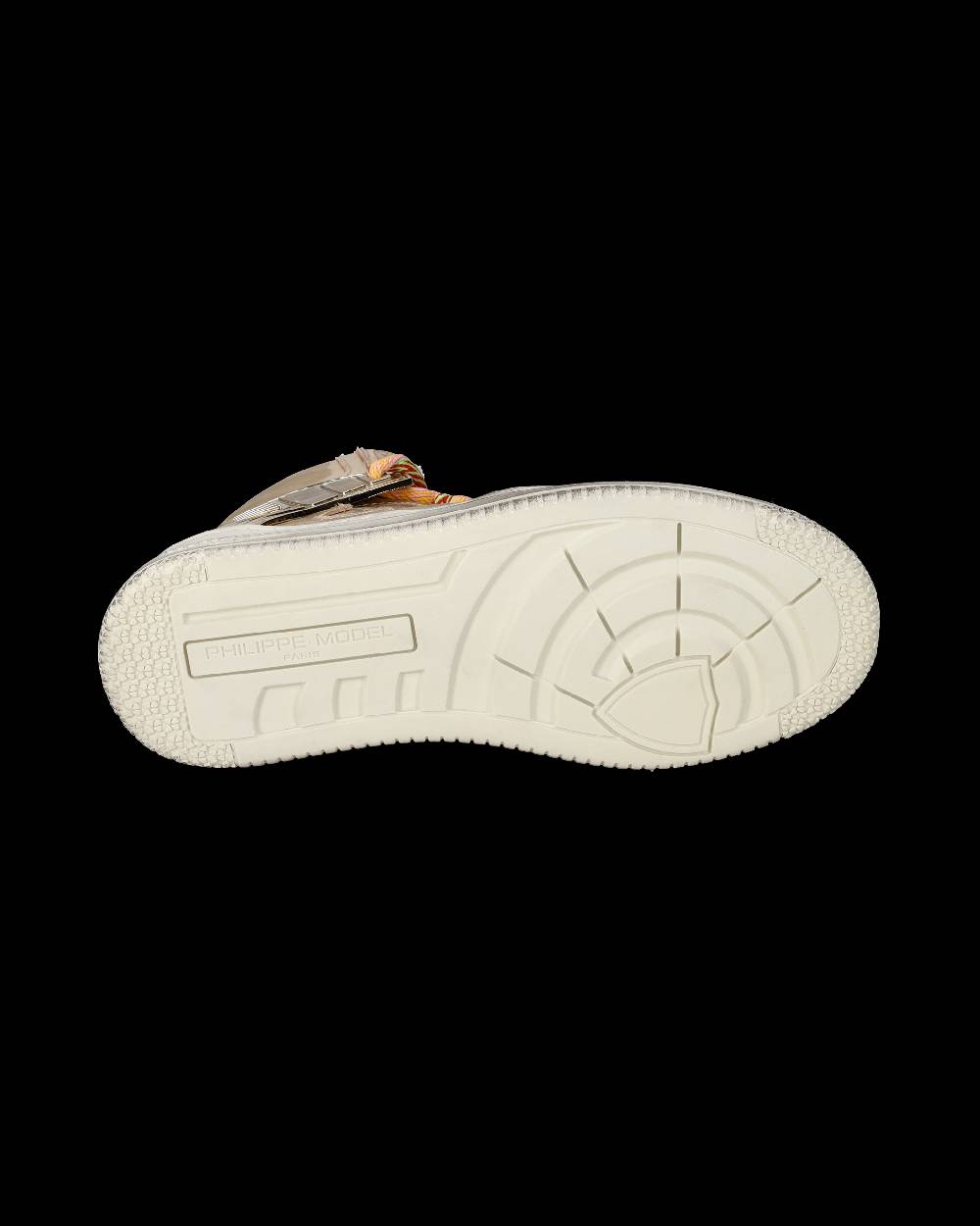 Philippe Model Sneakers Alte La Grande da Donna Platinium in Pelle Metal In Vendita