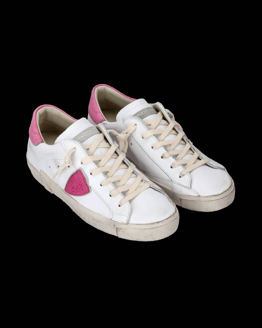 Philippe Model Sneaker basse Paris donna - bianco e fucsia Saldi