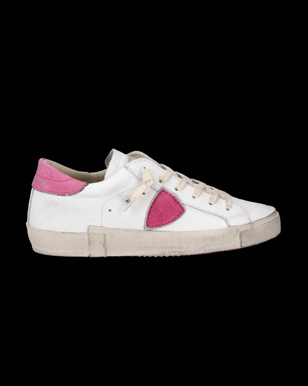 Philippe Model Sneaker basse Paris donna - bianco e fucsia Saldi