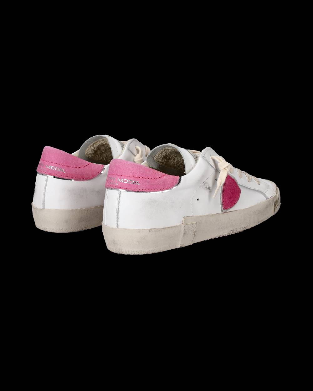 Philippe Model Sneaker basse Paris donna - bianco e fucsia Saldi