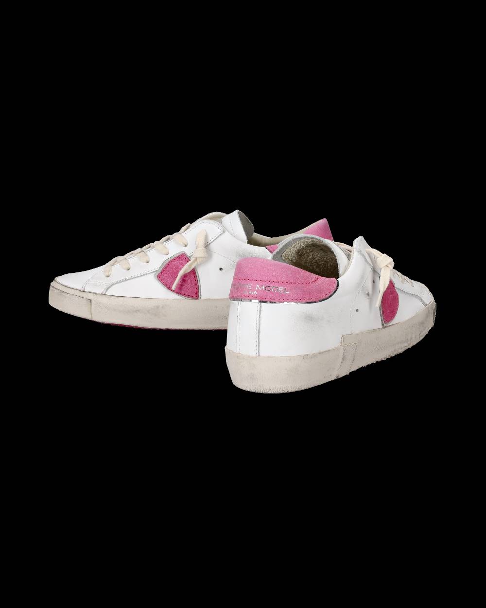 Philippe Model Sneaker basse Paris donna - bianco e fucsia Saldi