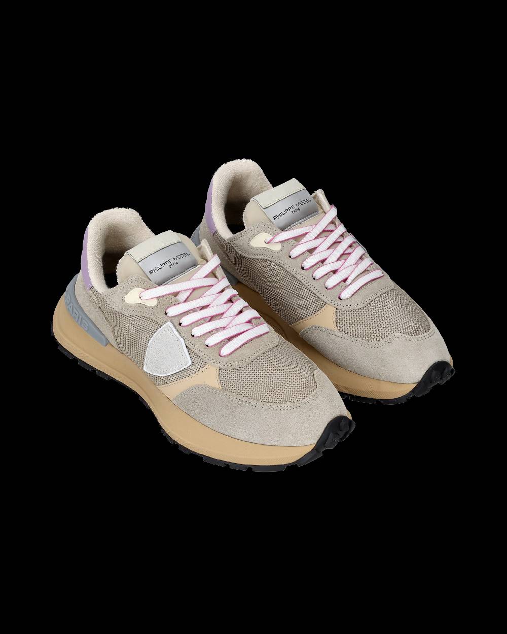 Philippe Model Sneakers Antibes da Donna Beige in Tessuto Tecnico Vendita Calda