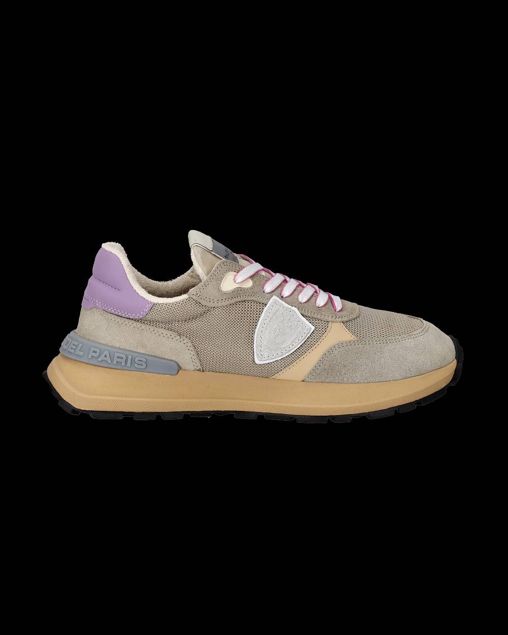 Philippe Model Sneakers Antibes da Donna Beige in Tessuto Tecnico Vendita Calda