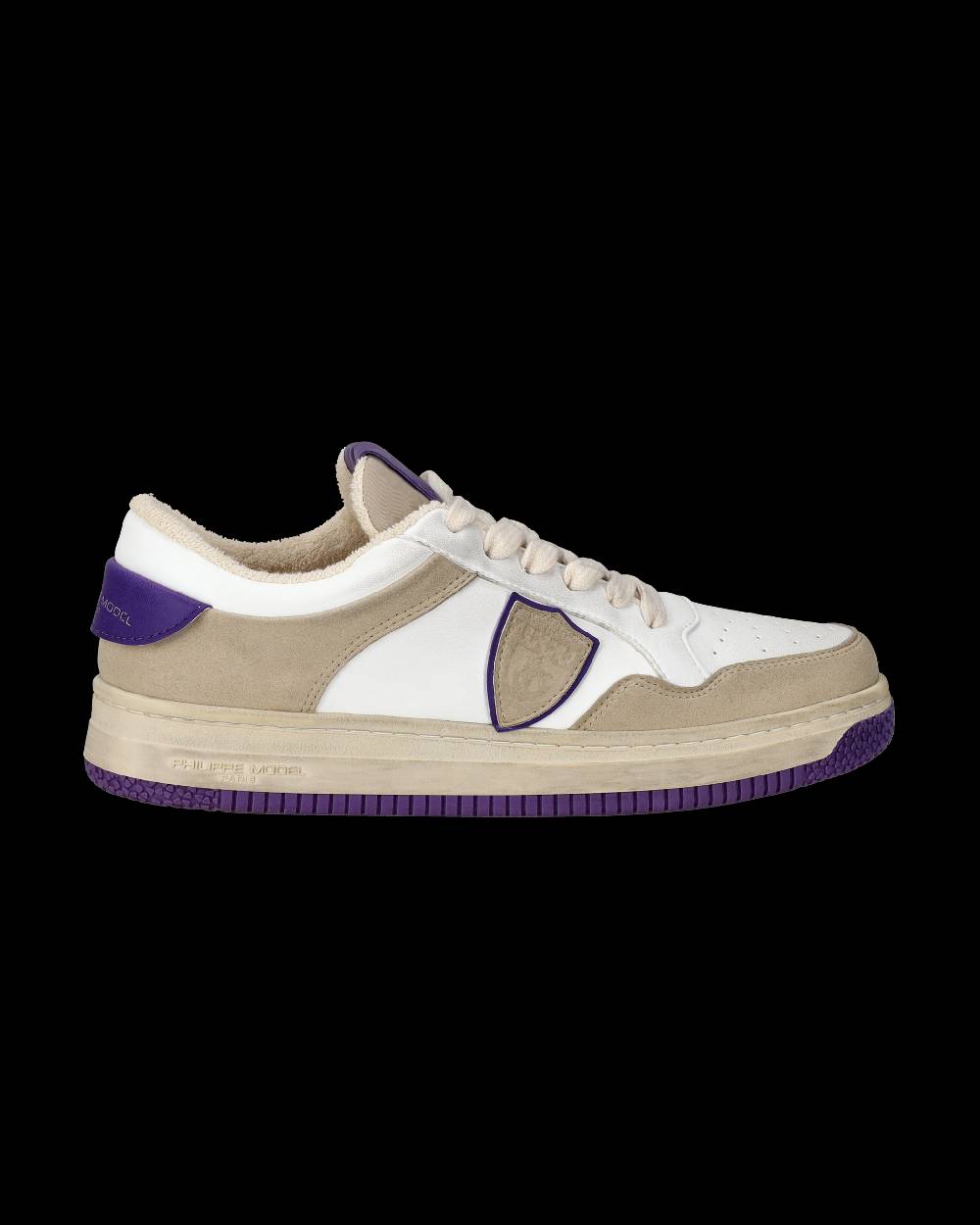 Philippe Model Sneakers Lyon da Donna Bianche e Viola in Pelle Riciclata Vendita Economica