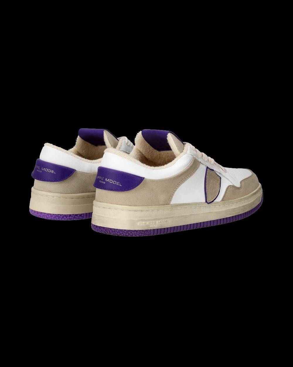 Philippe Model Sneakers Lyon da Donna Bianche e Viola in Pelle Riciclata Vendita Economica