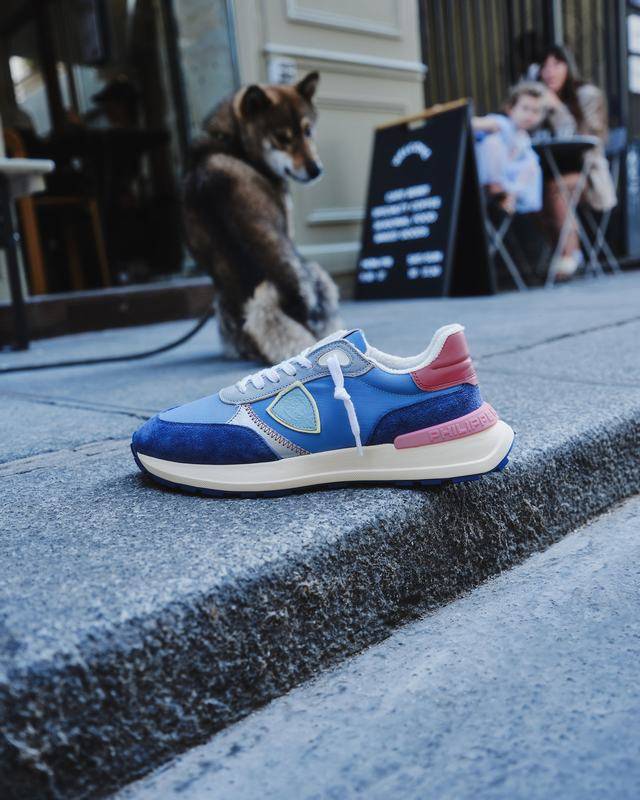Philippe Model Sneaker running basse Antibes donna - blu denim Saldi Di Fabbrica