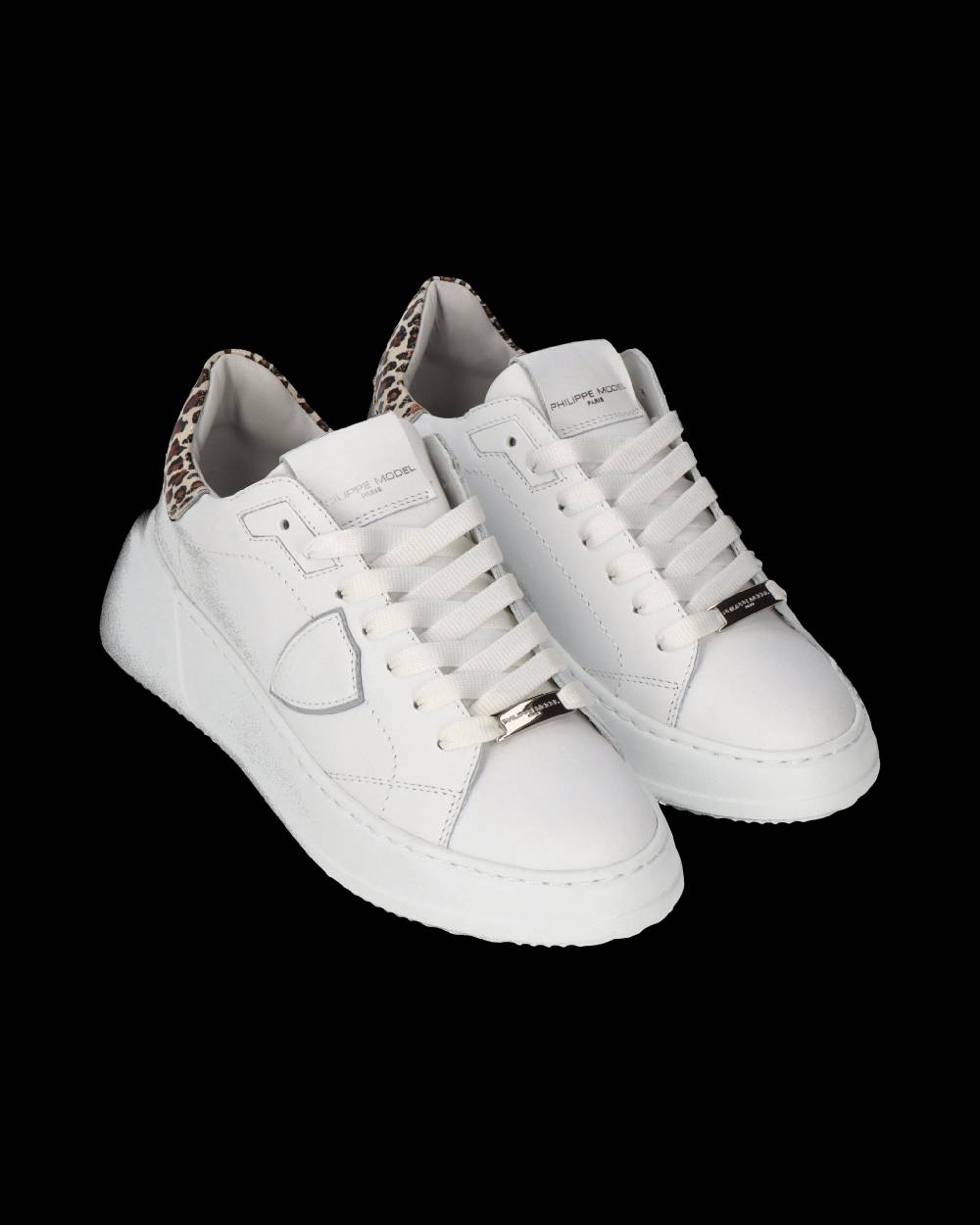 Philippe Model Sneaker Tres Temple Donna, Bianco e Beige Flash Sale