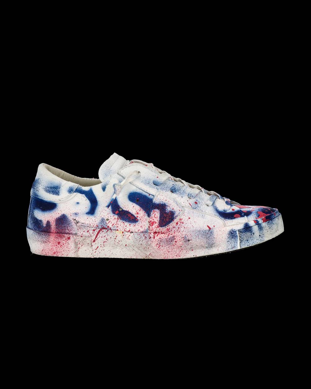 Philippe Model Sneaker bassa PRSX donna - bianco, blu e rosso Offerta natalizia